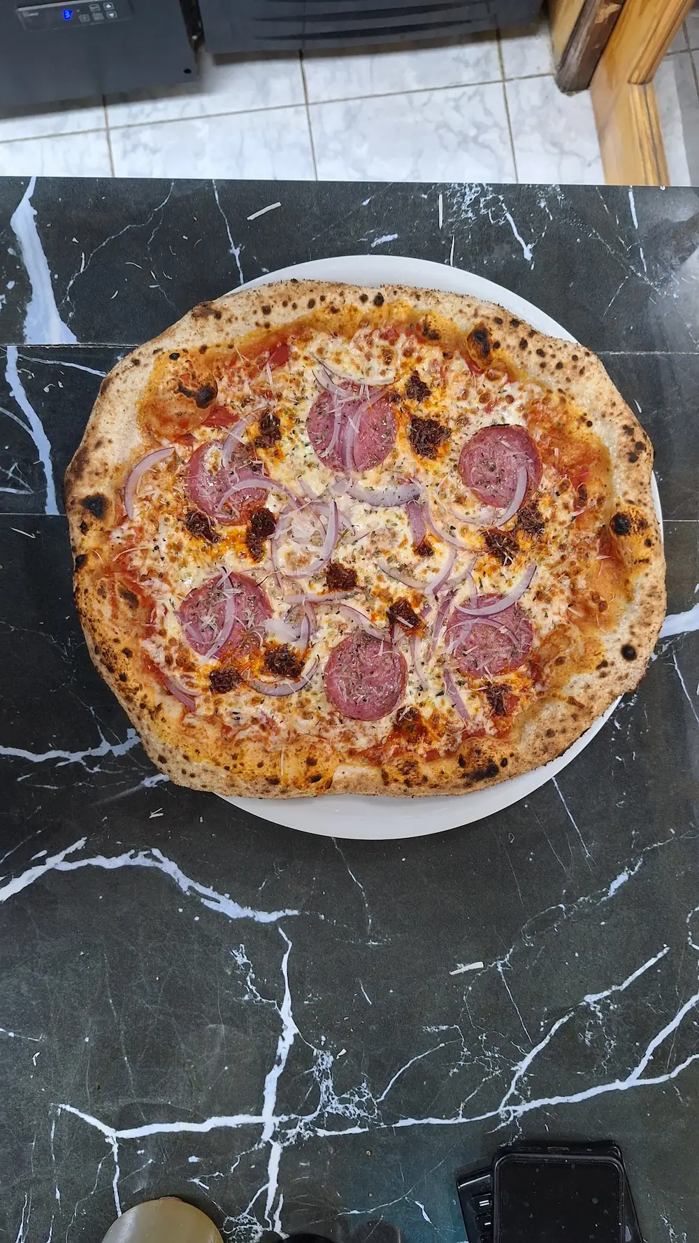 imagen de pizzas Porcina vendida en mafariello pizze